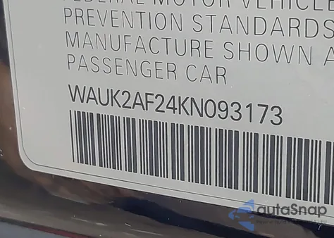 2019 Audi A6 55 Premium из США, поврежденный, VIN WAUK2AF24KN093173